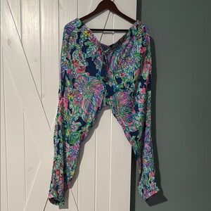 Lilly Pulitzer Colorful Floral Cropped Pants
